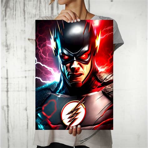 High-Quality Metal Posters - Superhero Flash FH02 | Vibrant Colors ...