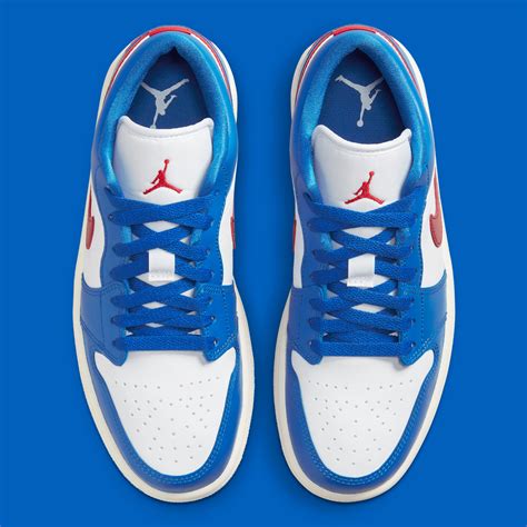 Air Jordan 1 Low "Royal Blue/White/Red" DC0774-416 | SneakerNews.com