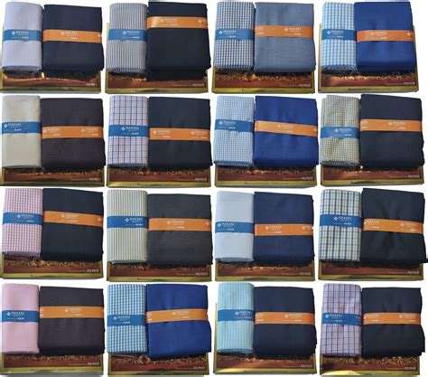 Buy Raymond Fabrics Makers Men's Combo of Unstitched Poly Cotton Shirt ...