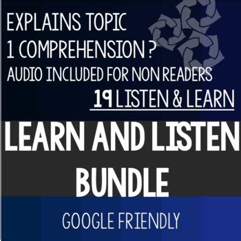 Listen and Learn Bundle - Consumer Math Special Education. Google Friendly