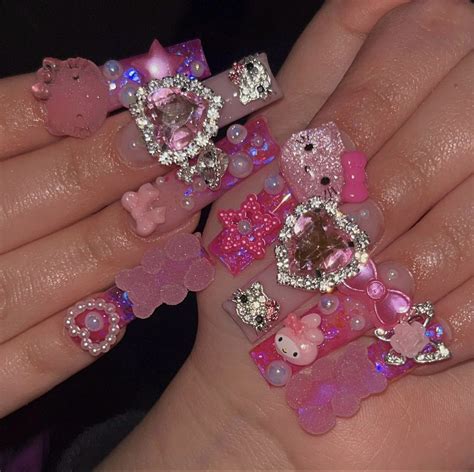 Pin by Stoops on nails | Hello kitty nails, Really cute nails, Hello nails