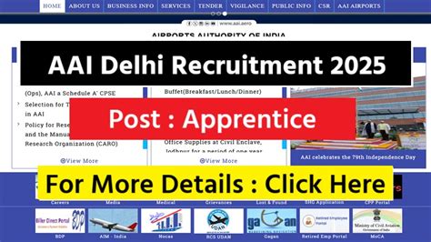 AAI Delhi Apprentice Recruitment 2025: Apply Online for Graduate ...
