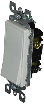 Leviton 5613-2W 15 Amp, 120/277 Volt, Decora Rocker Lighted Handle ...