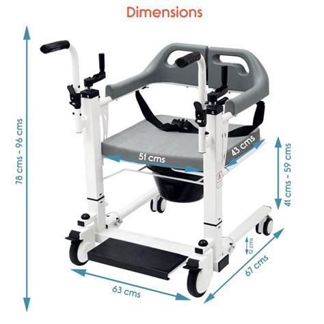 KosmoCare Premium Imported Patient Lift & Transfer Wheelchair For ...
