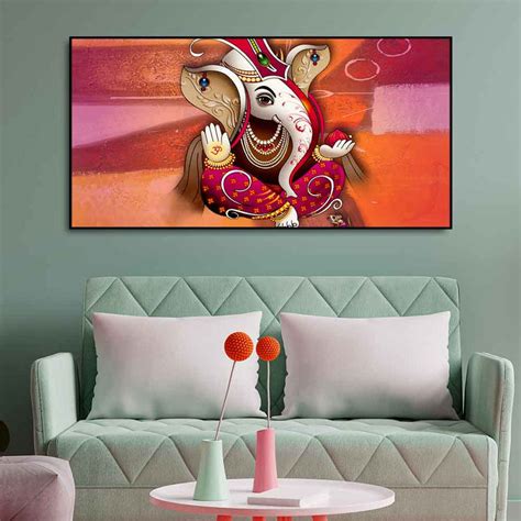 Buy Ganpati, Ganesh Wall Paintings Online – Vibecrafts