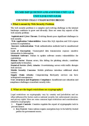 WS-IV UNIT - Summary web security - IV UNIT: Security Re-engineering ...