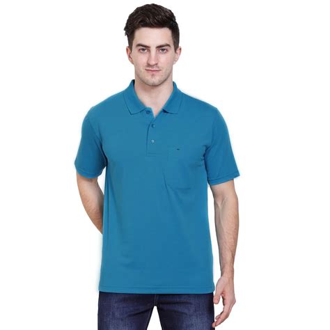Quiet Harbor Blue Matt Finish Pocket Polo T-Shirt – Deer Club