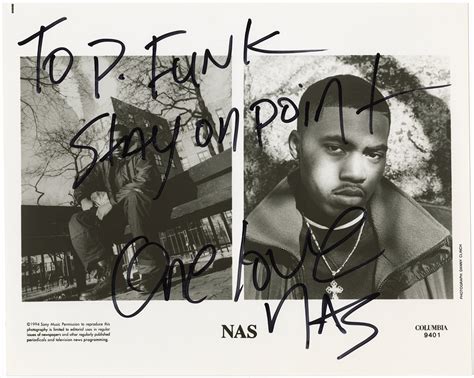 Lot Detail - Nas Signed & Inscribed 1994 “Illmatic” Promotional Photograph