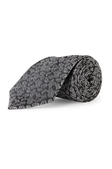 Buy Men Black Patterned Tie Online - 169140 | Peter England