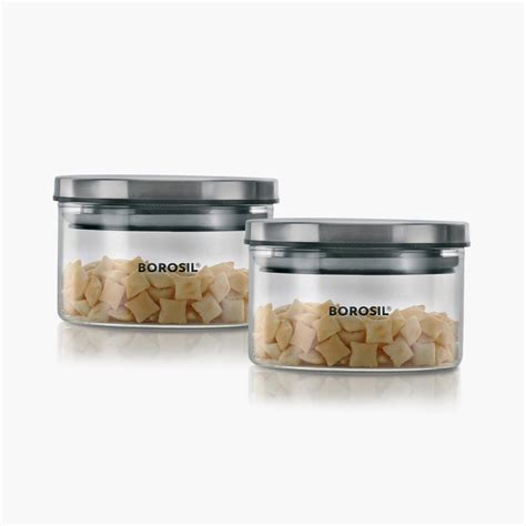 Buy BOROSIL Storage Container Glass Jars- Set of 2- 300ml from Borosil ...