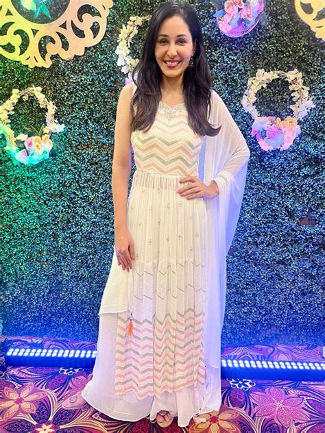 Pooja Chopra in White Palazzo Set with Rich Sequence Work – Suvidha Fashion