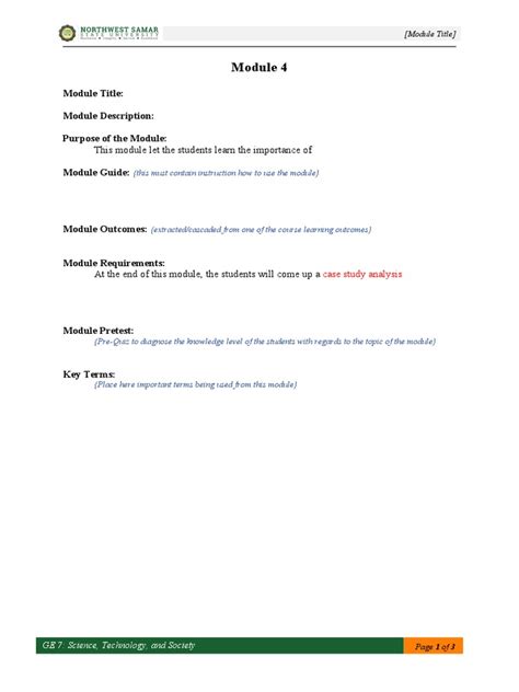 Image result for What Is Module Description in Project