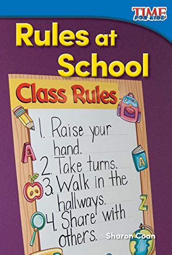 Rules at School (TIME FOR KIDS® Nonfiction Readers) eBook : Sharon Coan ...