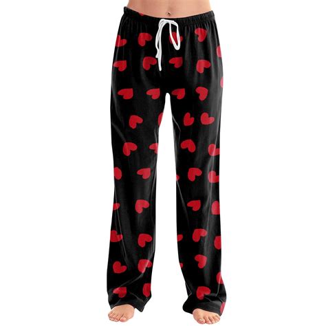 FrzhBrz Women's Valentines Day Comfy Pajama Pants Stretch Pajama Pant ...