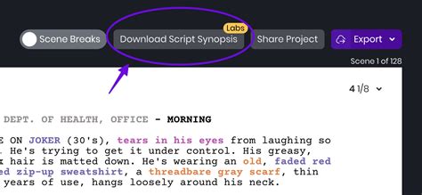 Image result for Script Synopsis Examples