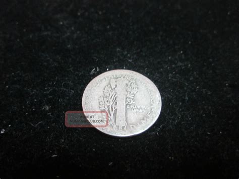 1917 Mercury Silver Dime Philadelphia 90 Silver Circulated Coin M - 8