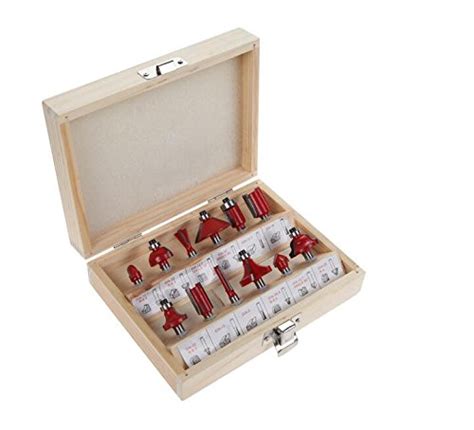 Generic Woodworking Router Bits Router Bit Set 12PCS 1/4" 6.35mm drill ...