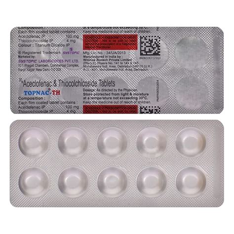 Topnac-TH - Strip of 10 Tablets : Amazon.in: Health & Personal Care