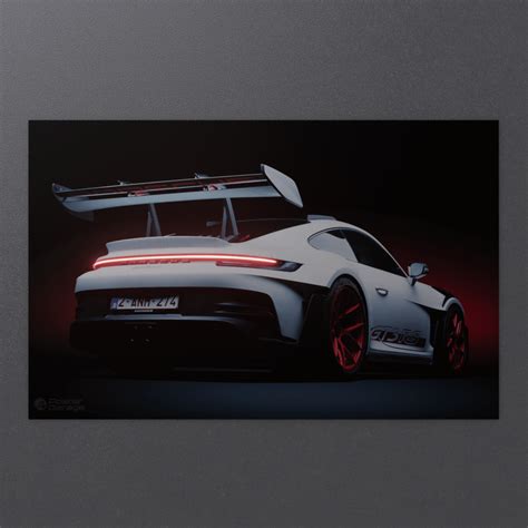 Porsche - Neon LED Car Poster – Poster Garage