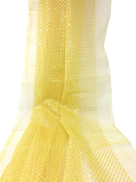 Organza Embroidered, Sequins Fabric | Buy Online | Inhika.com