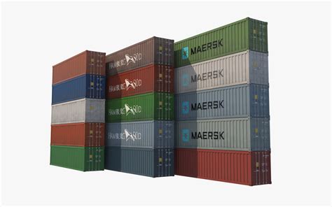 Cargo Container 3D Model $10 - .max .obj .unknown .fbx .3ds - Free3D