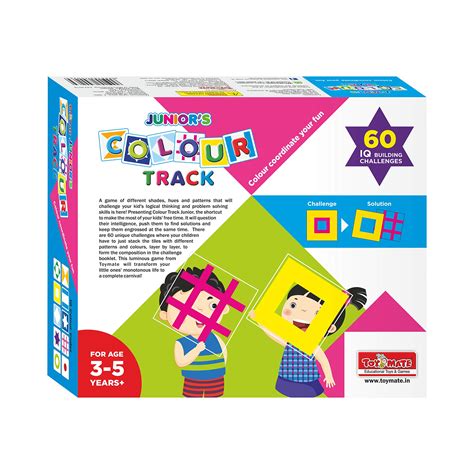 Buy toymate Colour Track Junior- Fun Pack of 60 Challenge IQ Building ...
