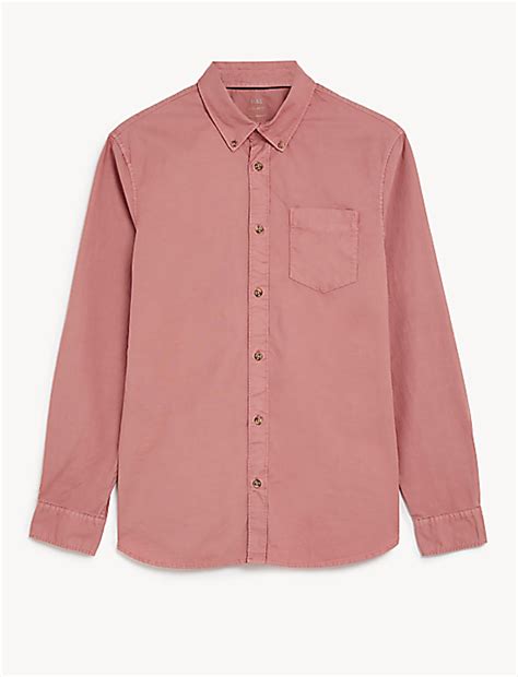 Buy Pure Cotton Oxford Shirt at Marks & Spencer