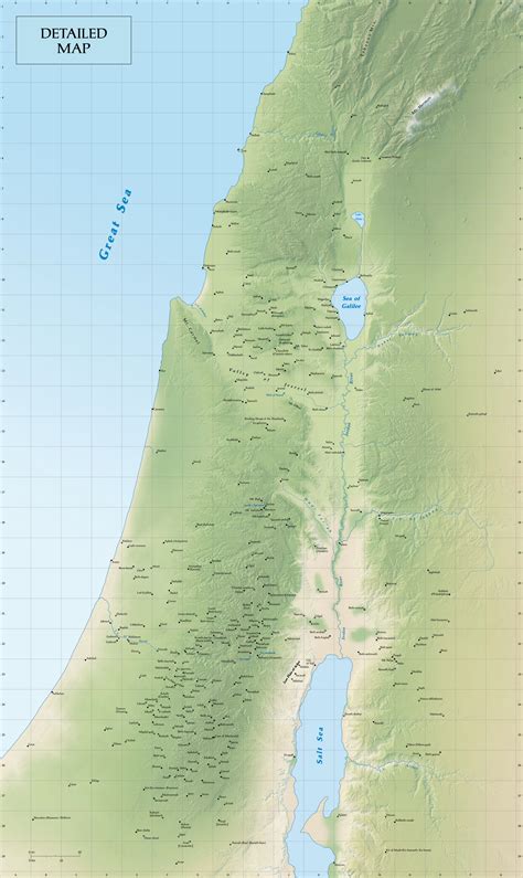 Blank Biblical Maps Of Israel