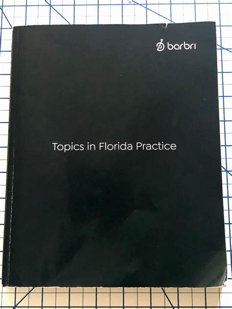 2021 - 2022 Barbri Bar Exam Review Topics In Florida Practice - Essay ...