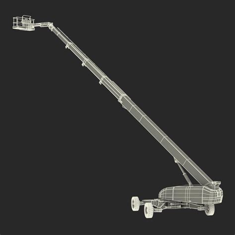 Telescopic Boom Lift Generic 4 Pose 2 3D | 3D Molier International