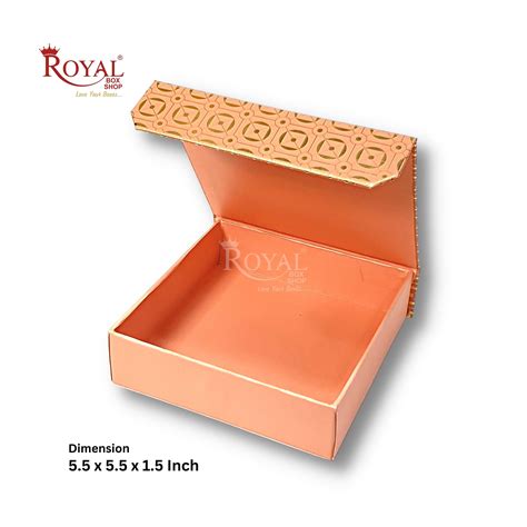Rigid Chocolate Boxes 9 Cavity With Magnetic Flap I Pink with Gold Foi ...