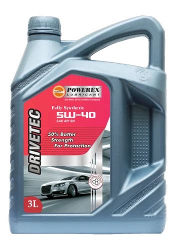 Car Engine Oil - Powerex Drivetec 5W40 Fully synthetic Car Engine oil ...