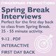 Image result for Spring Break Interview