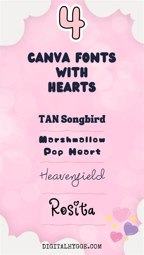 canva valentines fonts