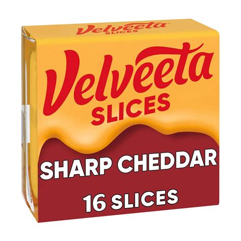 Buy Velveeta Slices Sharp Cheddar Cheese, 16 ct Pack from Dollar ...
