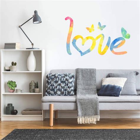Aquarel Love Wall sticker | wall-art.com