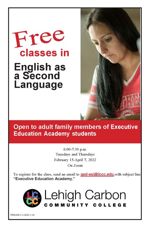 Free Classes in English as a Second Language - EEACS