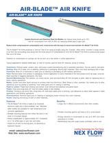 Air Knife - Air-Blade™ Blow-Off System - Nex Flow Air Products Corp ...