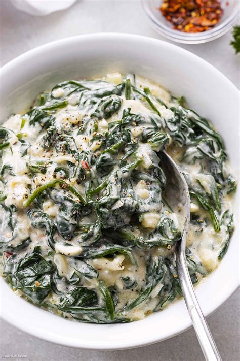 Creamy Spinach Recipe – How to Make Creamy Spinach — Eatwell101