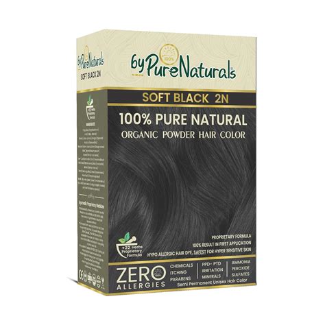 byPureNaturals 100% Organic Pure Natural Powder Hair Color- 60 Gm- 2N ...