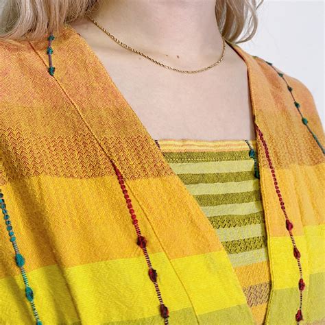 yellow and orange cotton long sleeves top | LEMON