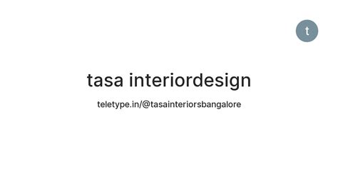 tasa interiordesign — Teletype