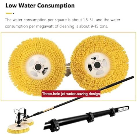 IumLeap Electric Solar PV Panel Cleaning Rotating Brush, India | Ubuy
