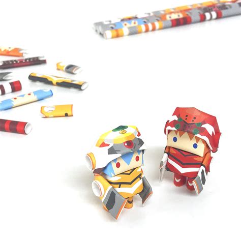 Buy Evangelion Series Rei & Asuka - Japanese 3D Paper Puzzle DIY Robot ...