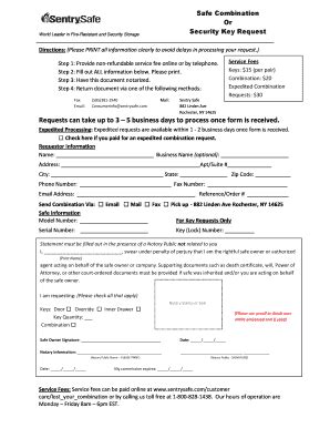 Sentry Safe Factory Code List - Fill Online, Printable, Fillable, Blank ...