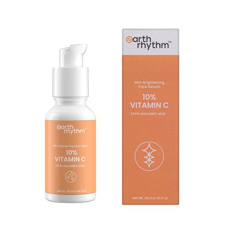 Earth Rhythm 10% Vitamin C Face Serum| Brightens Skin, Provides Glow ...