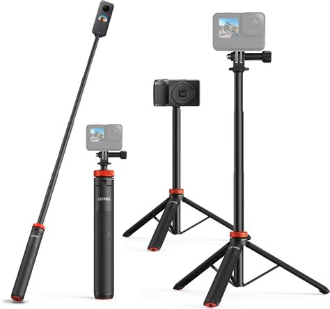 Amazon.com : TELESIN 4 in 1 Selfie Stick Floating Hand Grip Tripod ...