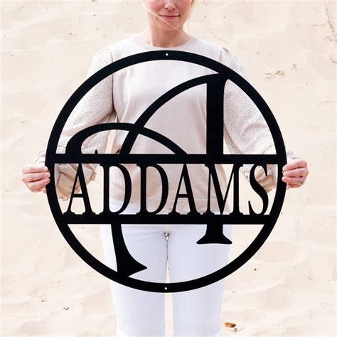 Custom Metal Last Name Letter Signs | Monogram Wall Decor | Metal Wall ...