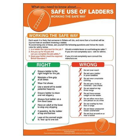 Safe Ladder Use 的图像结果
