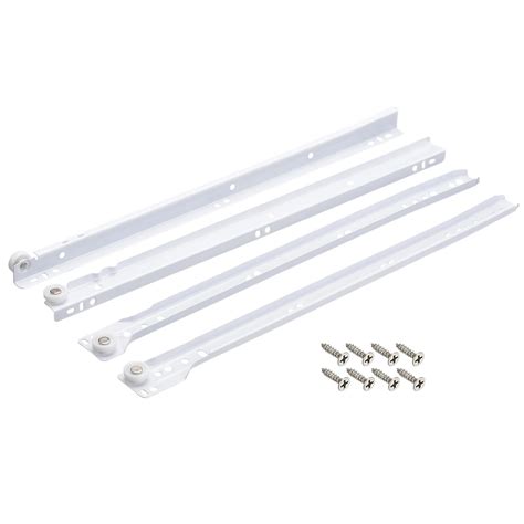 uxcell 16-inch Keyboard Slide Glide, Roller Wheel Cabinet Drawer Runner ...